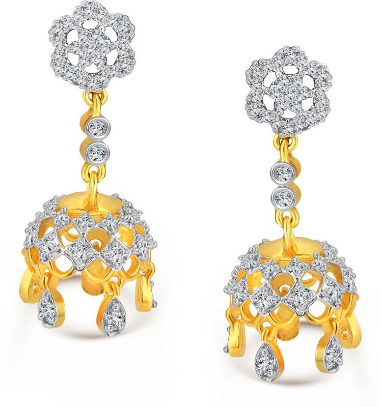 Culture Grace Cubic Zirconia Alloy Jhumki Earring