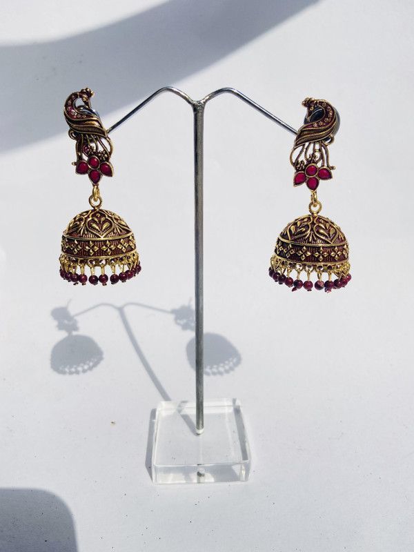 Earring artificial jewellery design Fancy Women & Girls Pack of 1 Metal Hoop Earring