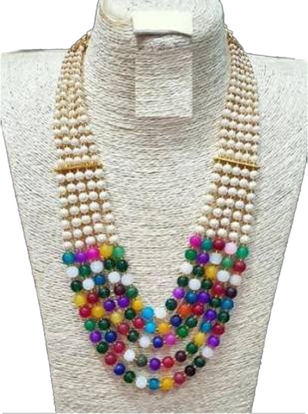 Pearl Gold-plated Plated Alloy Necklace Set