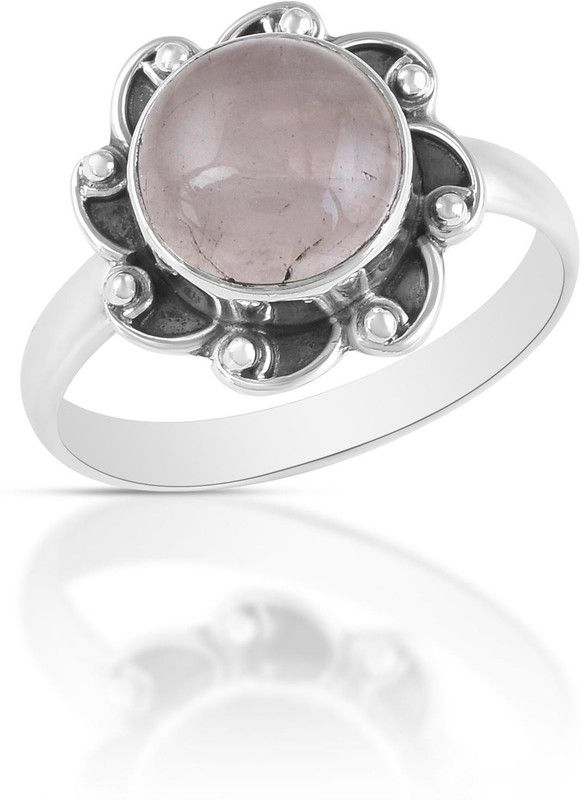 Silver Quartz Silver Plated Ring