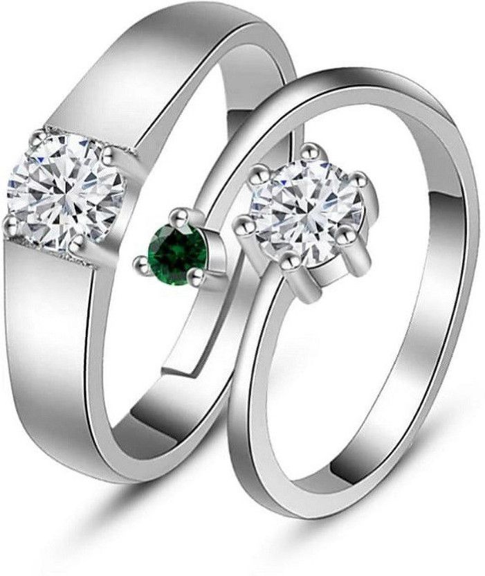 Queen Ring For Women g Girl Metal Cubic Zirconia Silver Plated Ring