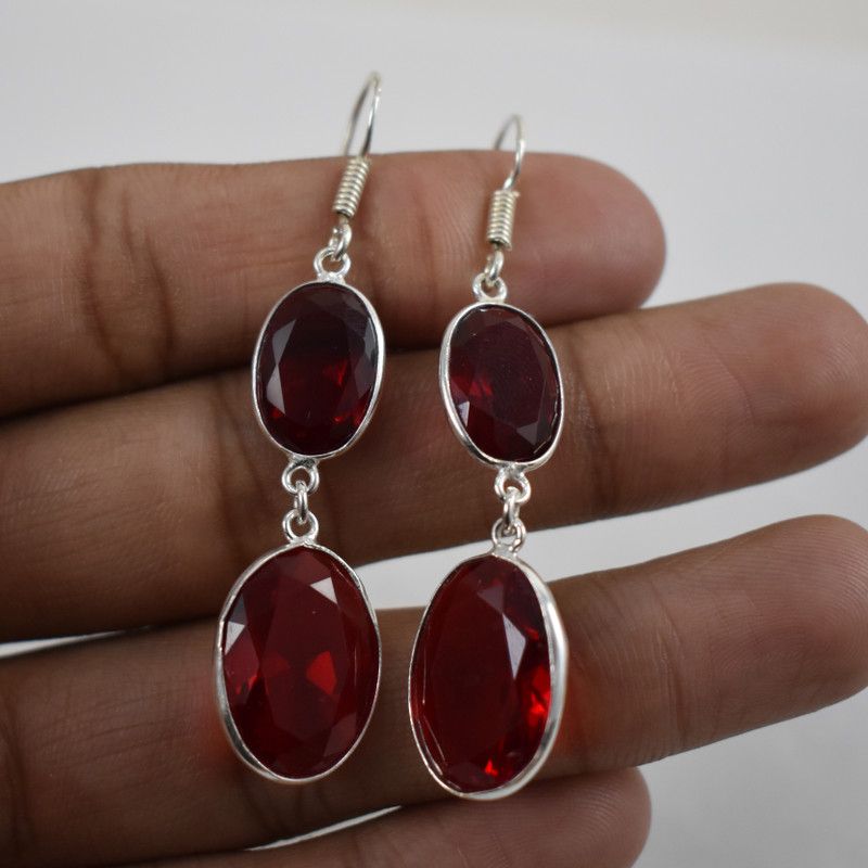 Earrings Onyx Brass Drops & Danglers