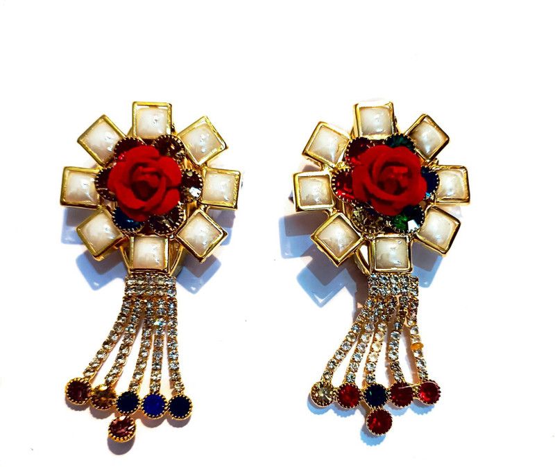 SAREEPIN Saree Pin Brooch With Kundan for Ladies - Stylish Party Safety Brooch for Ladies Gold Brooch  (Multicolor)