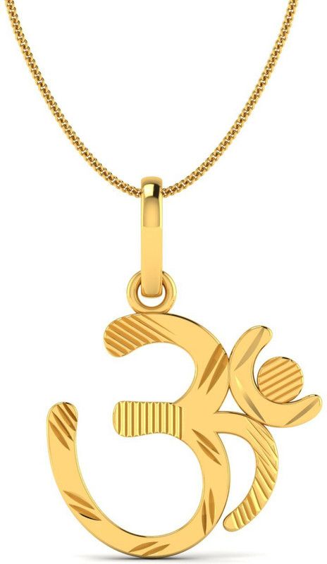 LORDS JEWELS OM GOLD PENDANT 1.74 Grams 22kt Yellow Gold Pendant