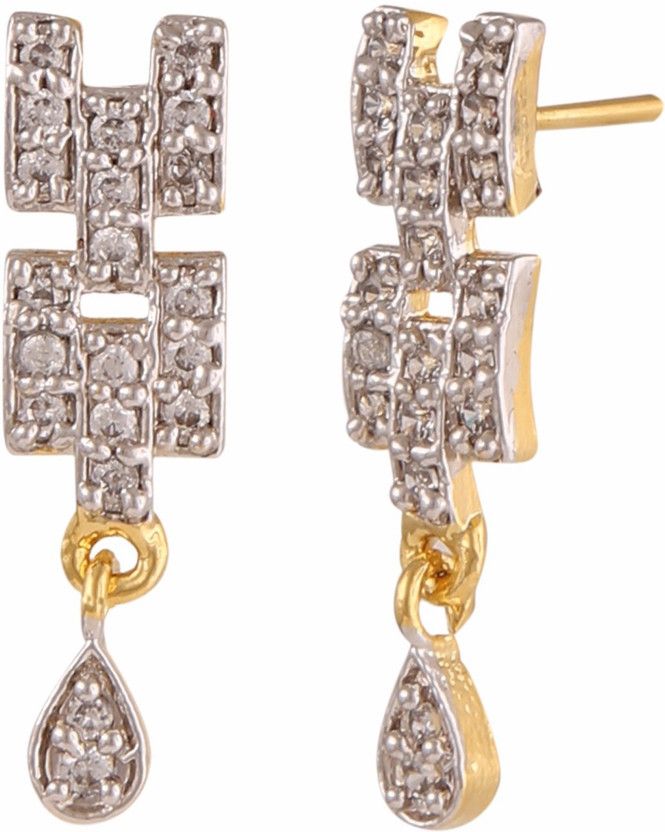 Colour Spark Cubic Zirconia Alloy Stud Earring