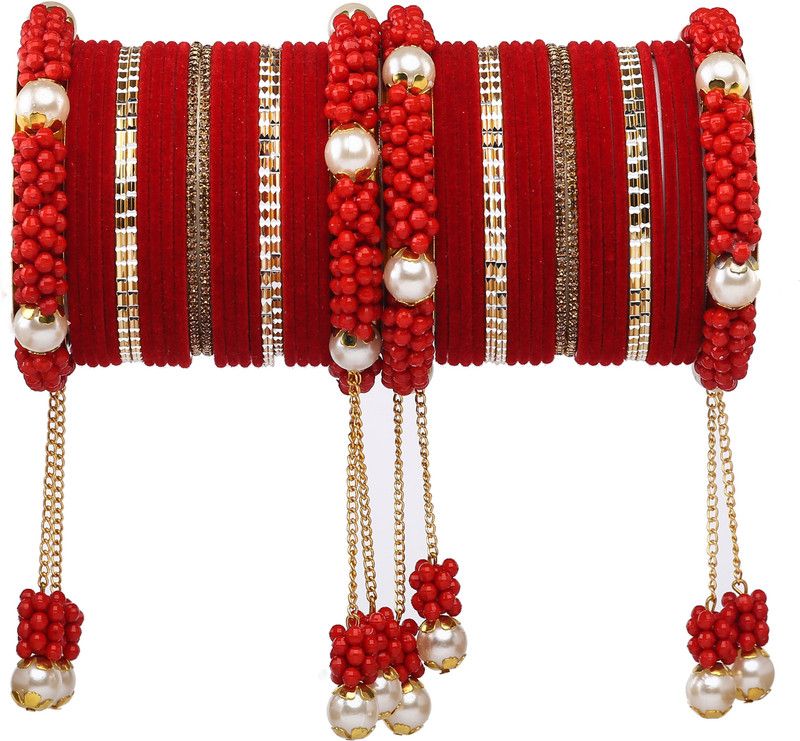 Metal Zircon Bangle Set  (Pack of 48)