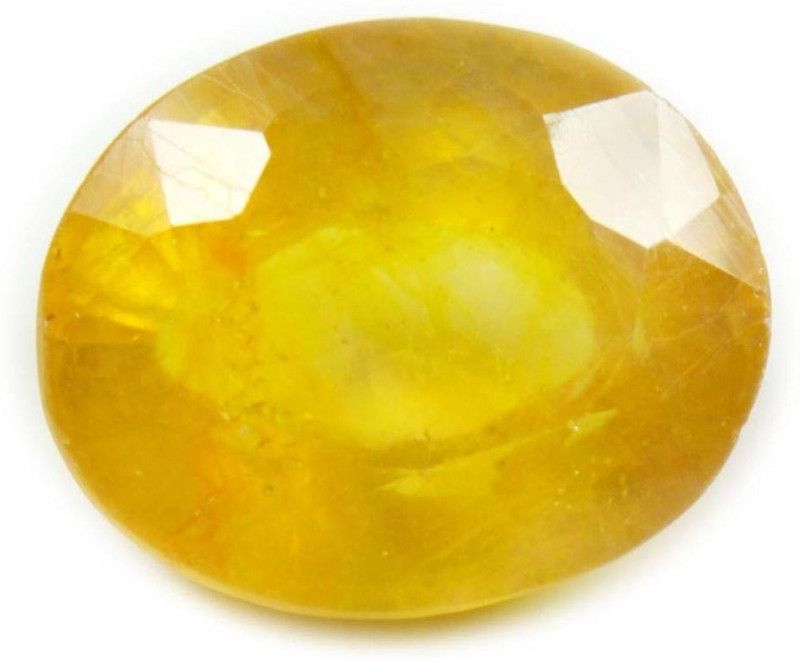 Certified Yellow Sapphire Pukhraj 5.25 Ratti Birthstone Gemstone Stone Sapphire Ring