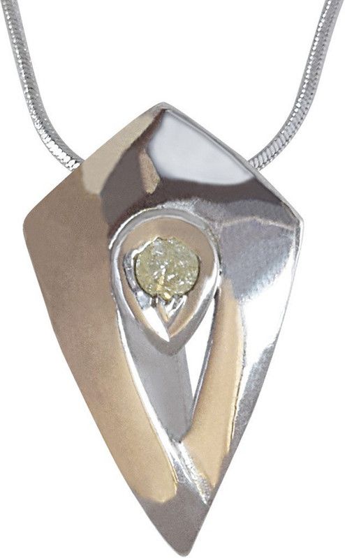 Sparkling Dream - Real Diamond & Sterling Silver Pendant with 18 IN Chain (SDP190) Silver Diamond Sterling Silver Pendant
