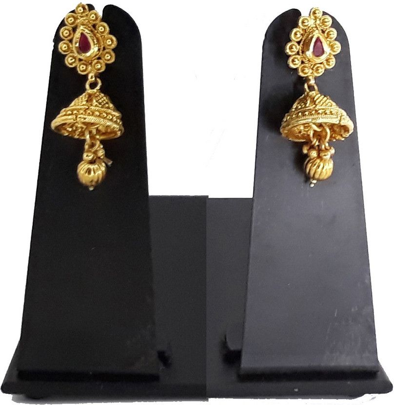 casted hangings Metal Jhumki Earring