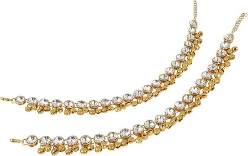 BHANA FASHION Brass Anklet  (Pack of 2)
