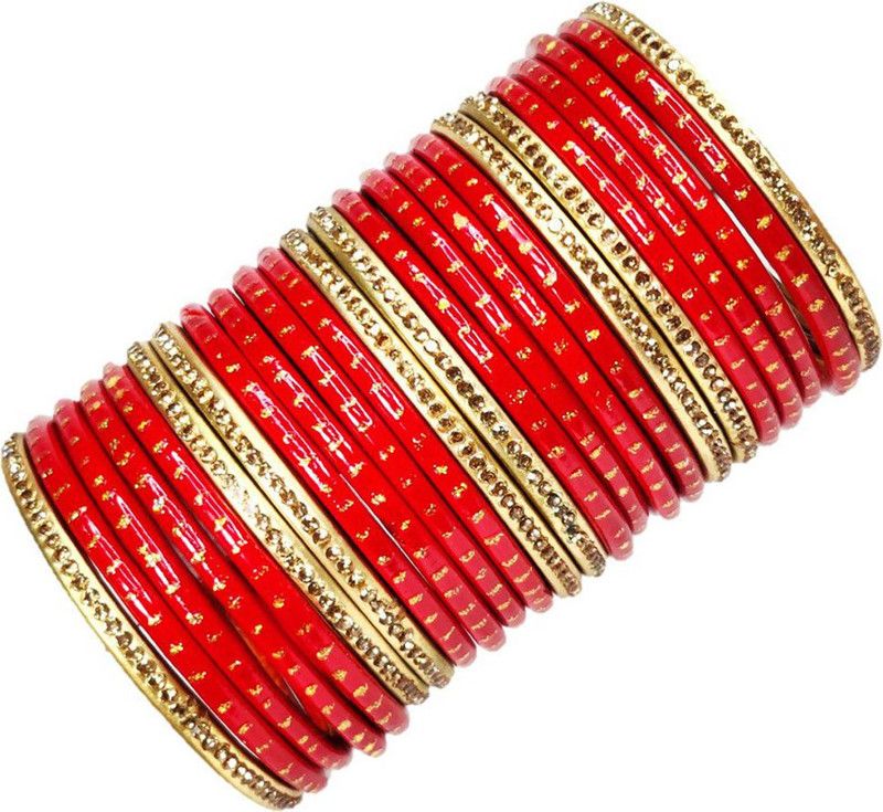 Lac Gold-plated Bangle Set  (Pack of 24)