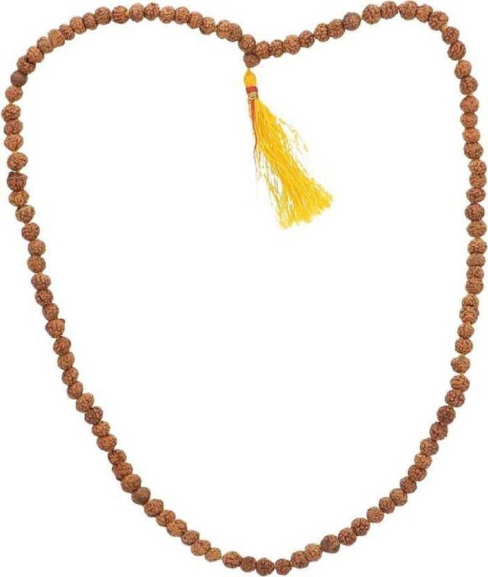 Shree Vaidik 5 Mukhi Original Rudraksh Mala for Jaap and Wearing (6MM) Beads Original Rudraksha Wood Chain