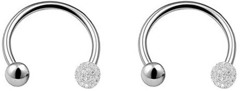 Stylish Piercing Ear Eyebrow Nose Lip Stainless Steel Body Jewelry Set for Women and Men Stainless Steel Stud Earring