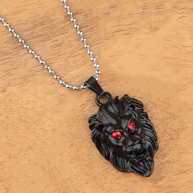 AJAY TANYA Black Lion Locket Classic Design, Stylish & Delicate for Everyday Stainless Steel Locket