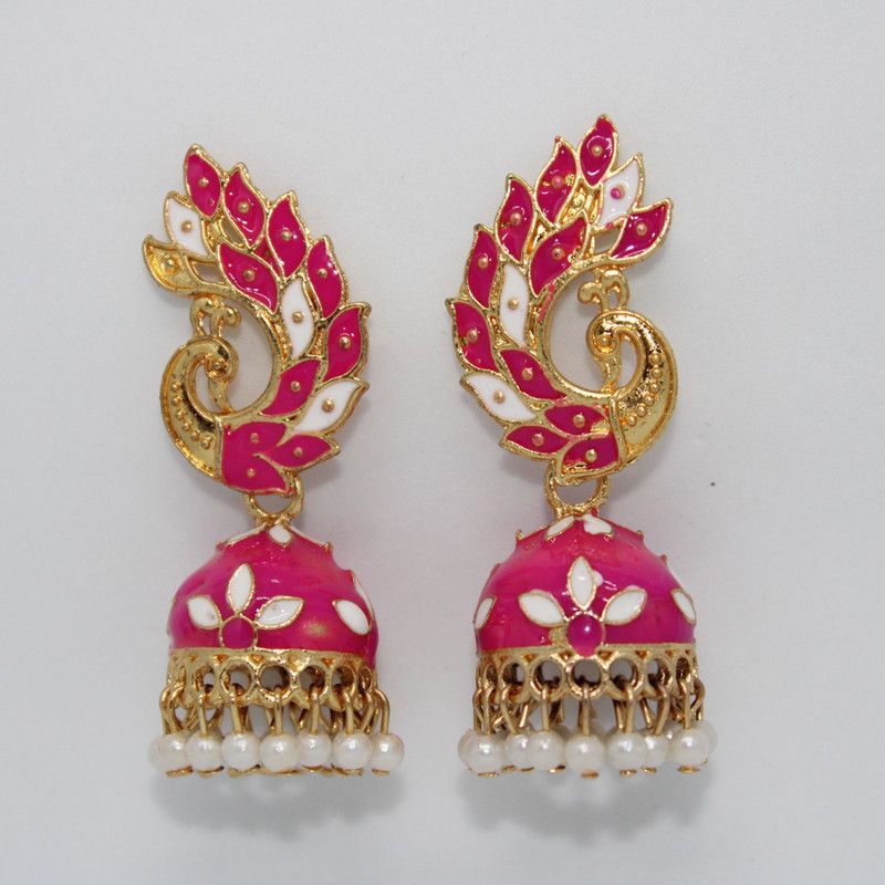 Fancy Traditional Peacock Jhumkas /Jhumki Earrings for Women & Girls Alloy Jhumki Earring