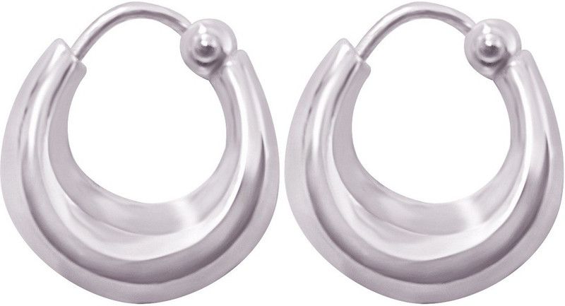 Salman Khan Look Kaju Bali Sterling Silver Hoop Earring