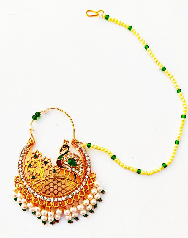 NIKYANKA Zircon Gold-plated Plated Brass Nathiya
