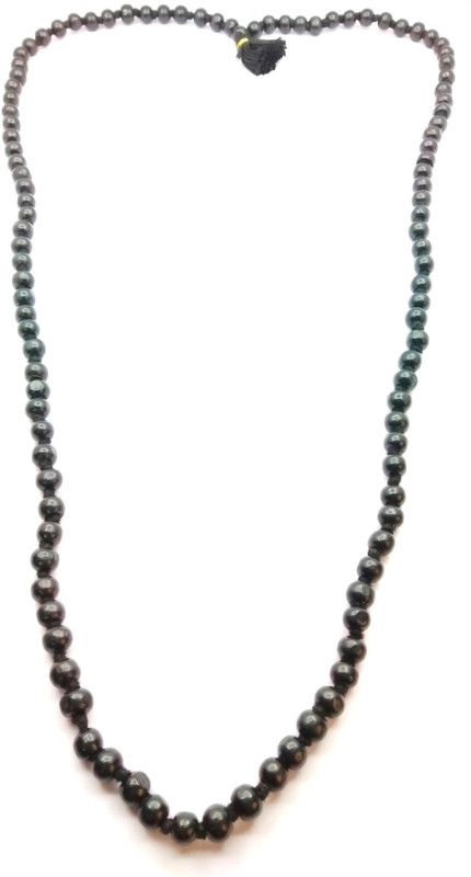 Raviour Lifestyle Black Kali Shani Mala 108+1 Beads For Japa & Shani Dosh & Protection from Evil Eyes For Men and Women Beads Dori Chain