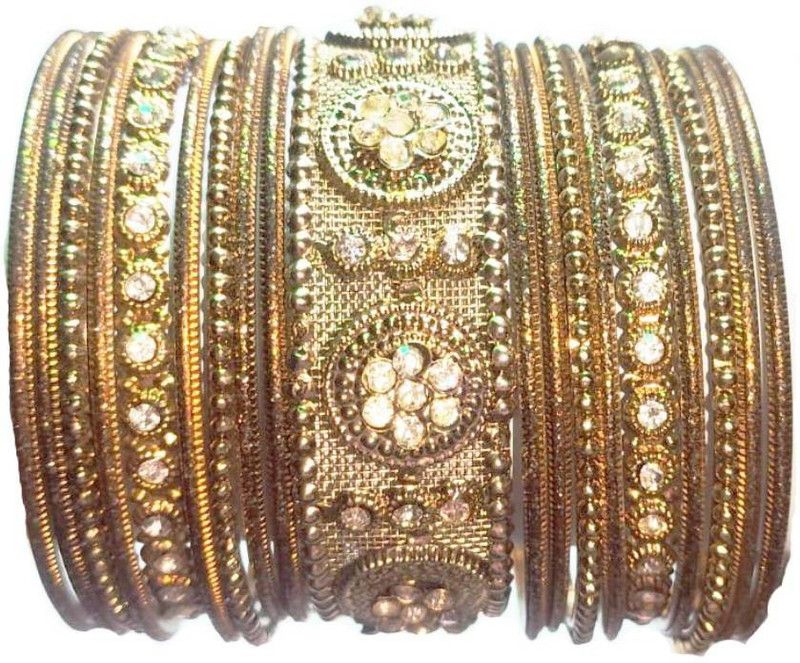 Metal Bangle Set  (Pack of 19)