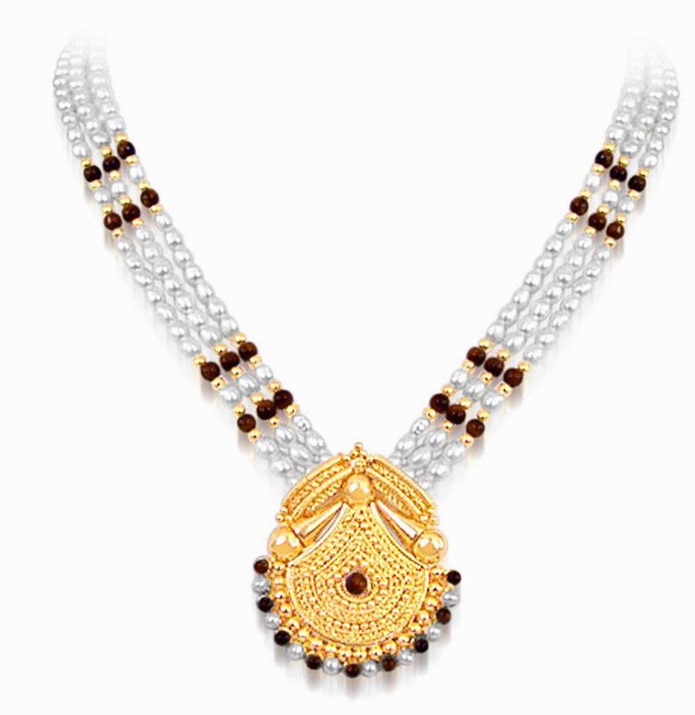 Marvel Pearl Gold-plated Plated Metal Necklace