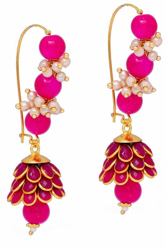PacchiPink Pearl Alloy Drops & Danglers