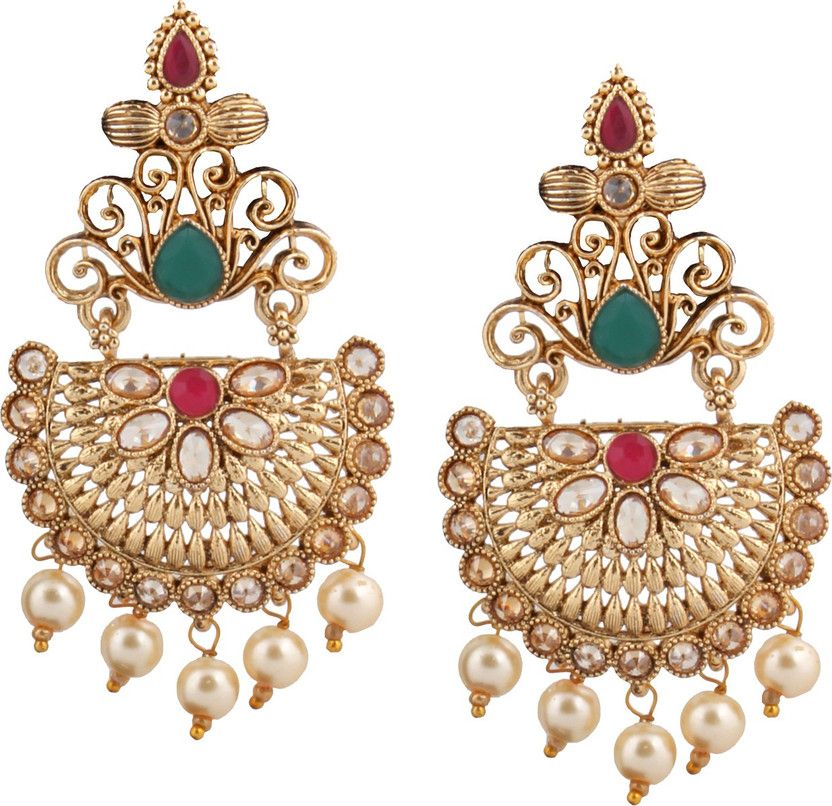9263 Brass Chandbali Earring