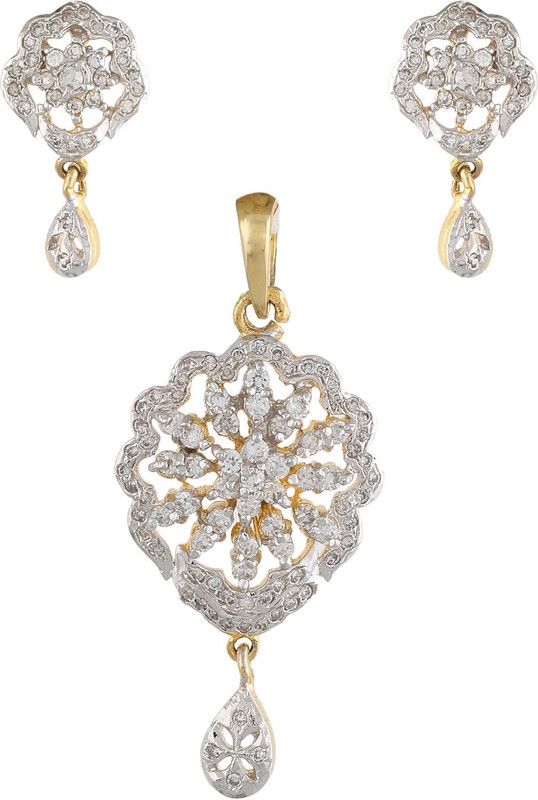 Alloy Rhodium Gold Jewel Set  (Pack of 1)
