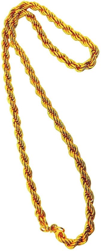 All Festive Brass, Super 12mm and 145 Gms Heavy 24 inch Macho Super Necklace Gold-plated Plated Brass, Alloy Chain