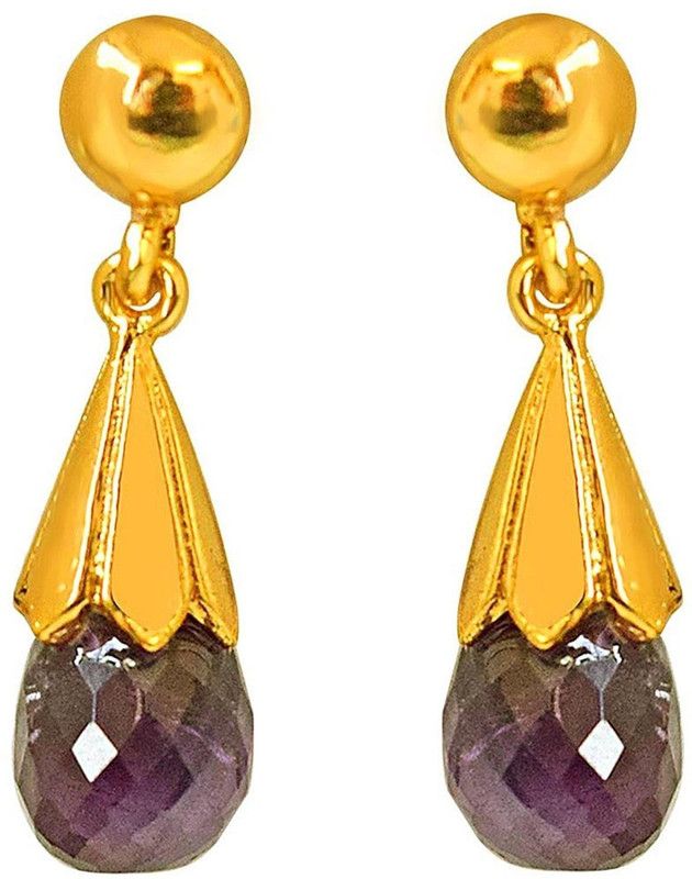 Purple Drops Amethyst Sterling Silver Drops & Danglers
