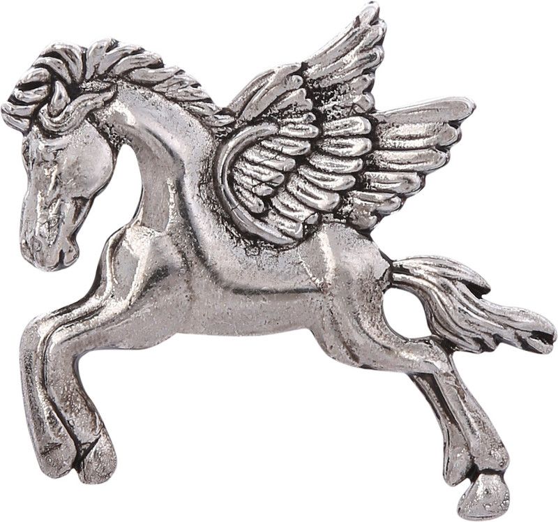 Tripin classic unicorn shape brooch lapel pin for men TSCPSIL1774 Brooch  (Silver)