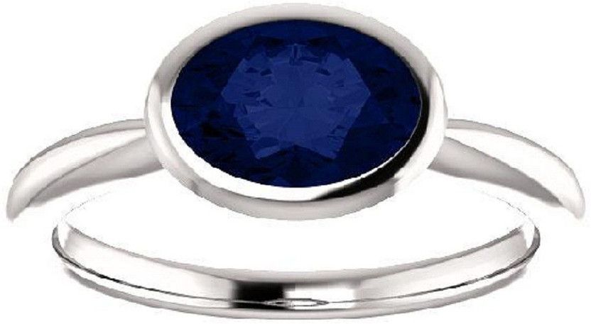 Blue Sapphire Ring with 100% Natural Neelam Stone Lab Certified Stone Sapphire Ring