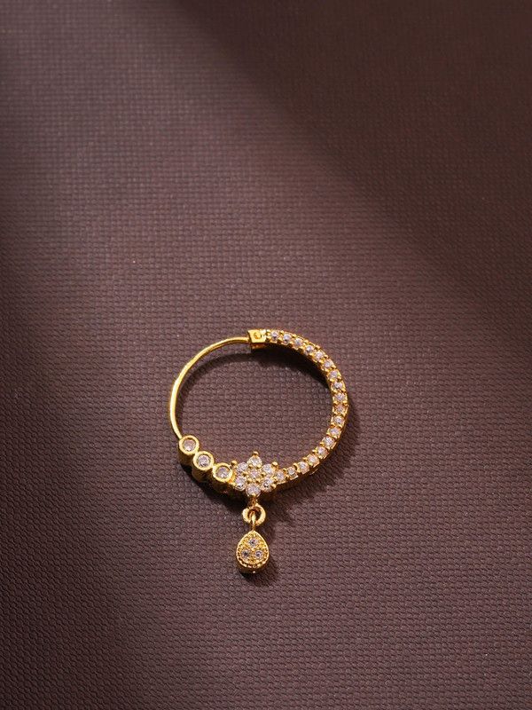 Priyaasi Gold-plated Plated Brass Nose Ring