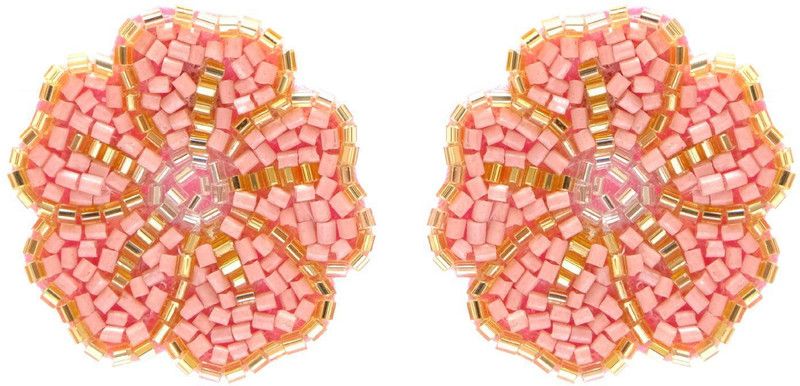 Pink Bohemian Handmade Drop Earrings Alloy Stud Earring