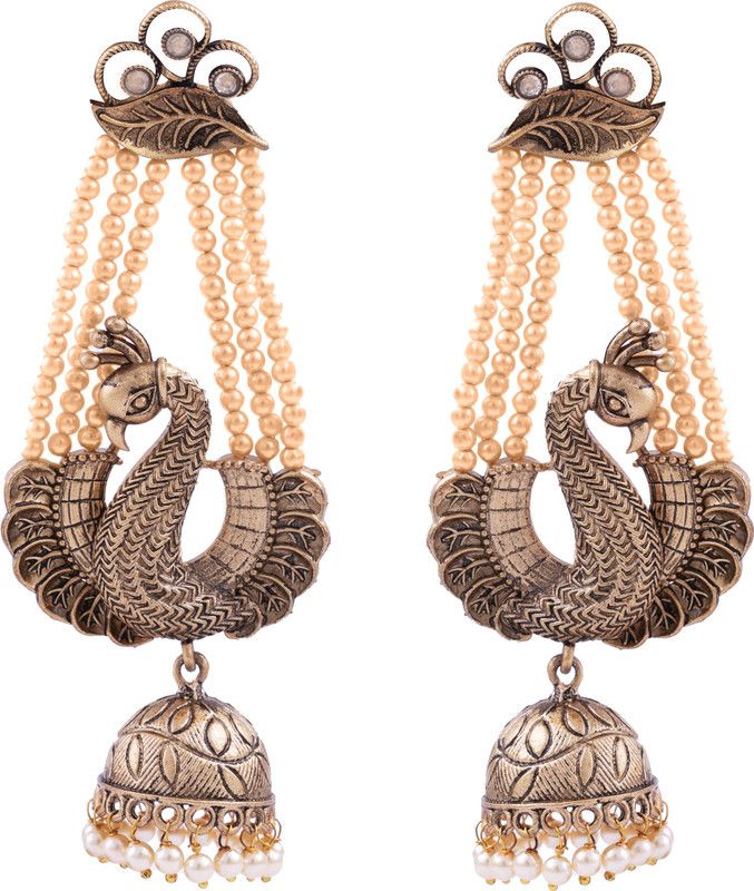 Beads, Pearl Alloy Earring Set, Drops & Danglers