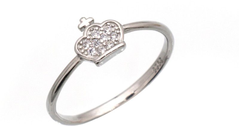 Dainty Crown Ring 925 Sterling Silver Jewelry Sterling Silver Cubic Zirconia Sterling Silver Plated Ring