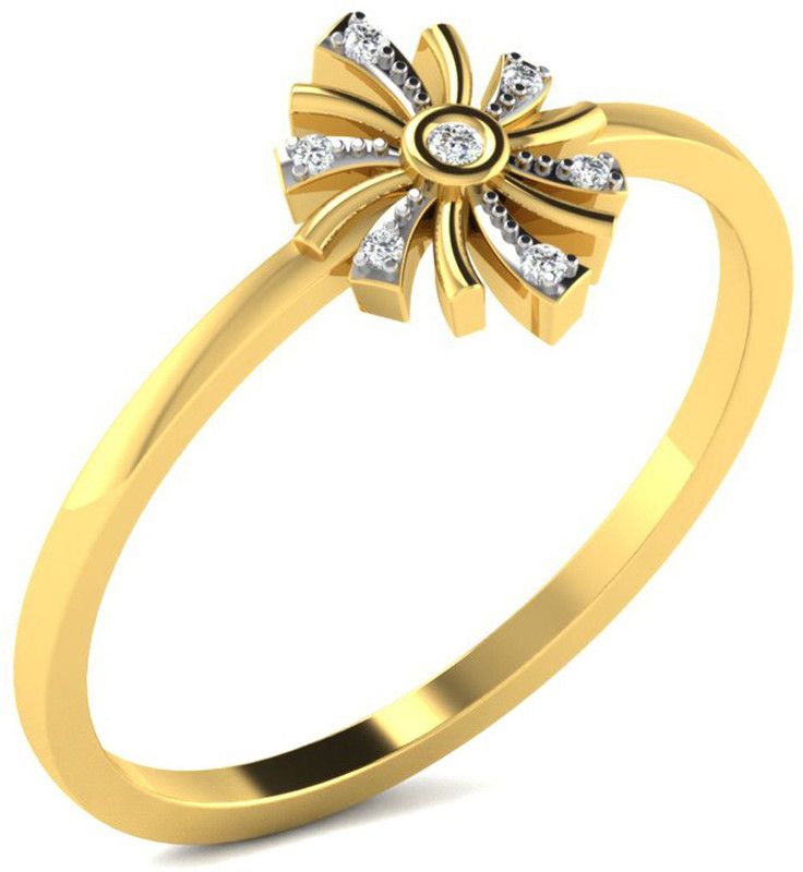 The Amialioina American Diamond Studded 92.5 BIS Hallmarked Silver Ring