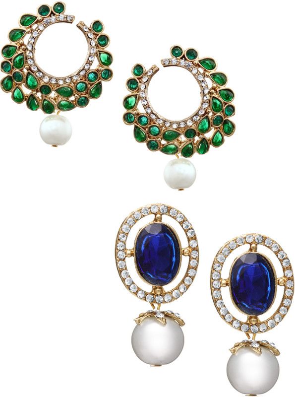 Set Of Two Metal Drops & Danglers