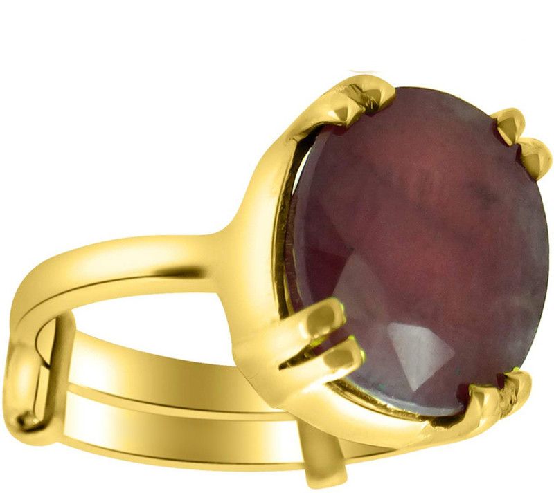 Ruby Gold Ring Stone Ruby Gold Plated Ring