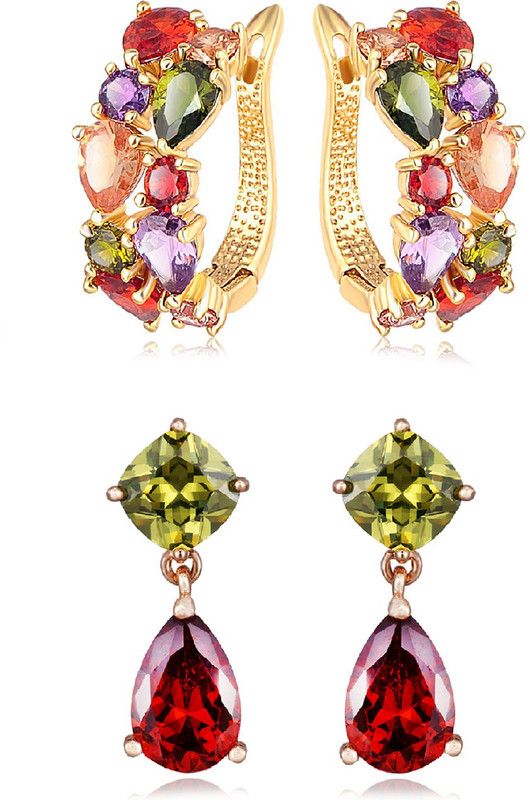Sukkhi Graceful Gold Plated Earring Combo for Women Alloy Stud Earring