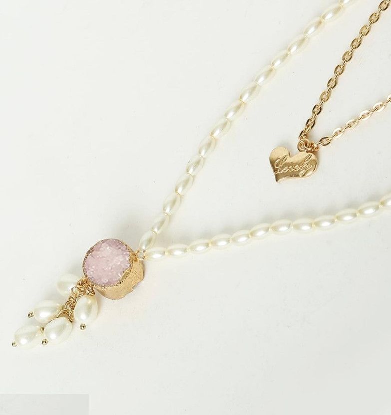Pearl Brass Necklace