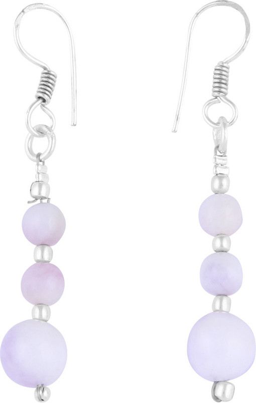 2.5 Inch Dyed Quartzite Small Round Shaped Alloy Drops & Danglers