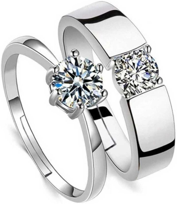 Stone Cubic Zirconia Silver Plated Ring