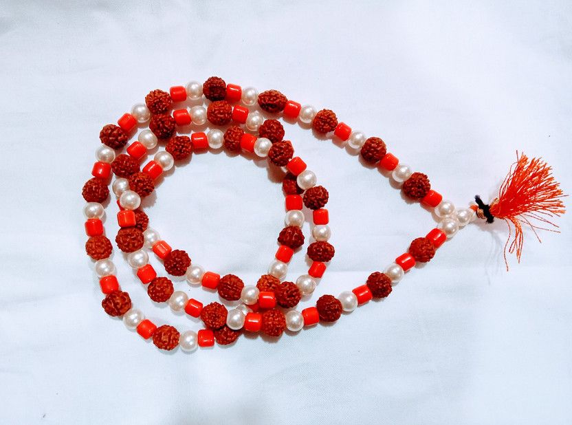 Muga Moti mala pure 100% men and women Wood Chain