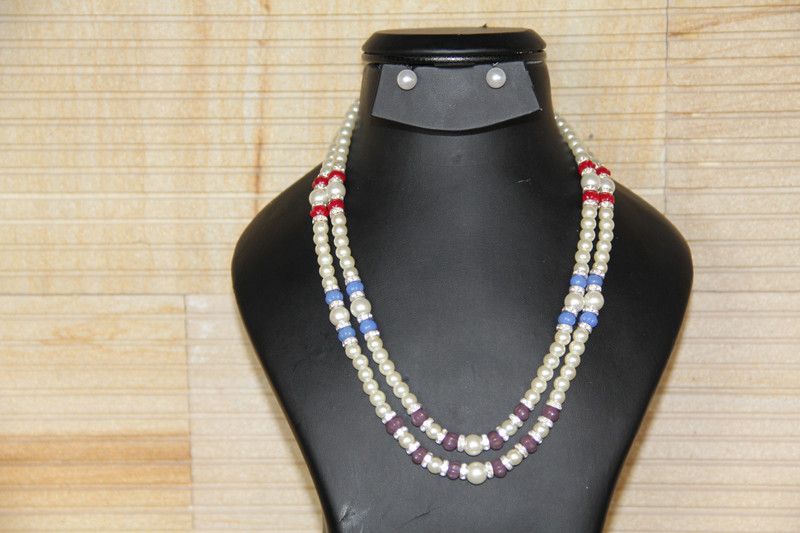 Shell Gold-plated Multicolor Jewel Set  (Pack of 1)