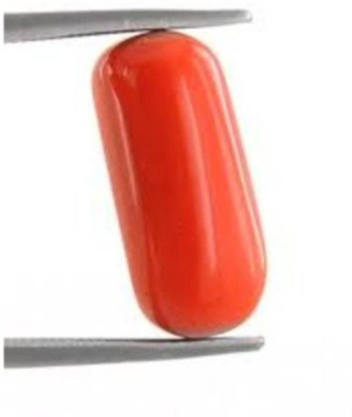3.5Carat Moonga Coral Gemstone Loose Stone Rashi Ratan For Spiritual Use Coral Crystal Pendant