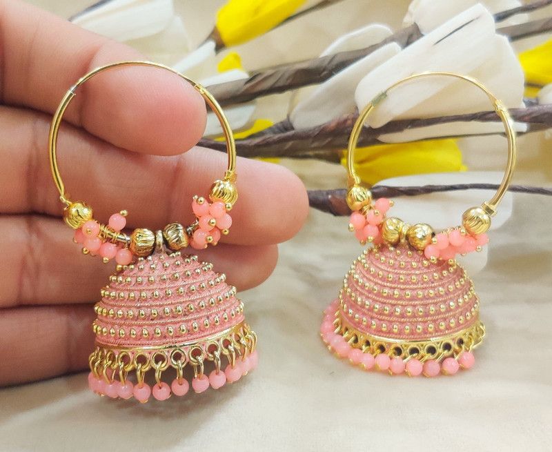 Beautiful Kundan Baali Casual Earrings For Girls & Women Alloy Jhumki Earring