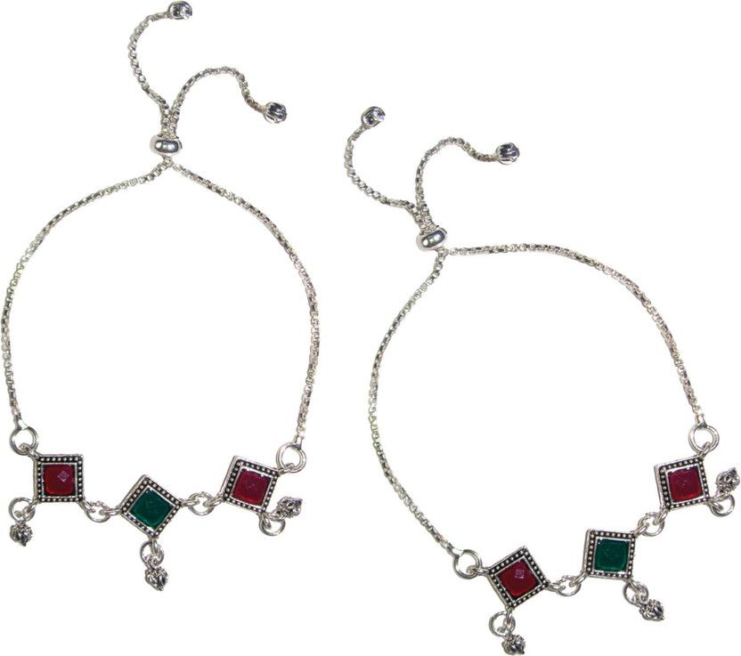 GALANTA HERBALS Alloy Anklet  (Pack of 2)