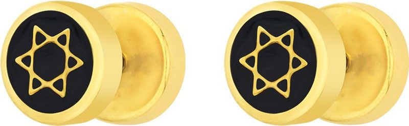 Star Design Piercing Metal Stud Earring