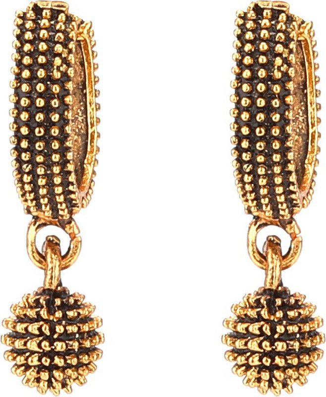 Gautam Simple and Regular Bali with Jumkhi for Women and Girls (RR1) Brass Jhumki Earring
