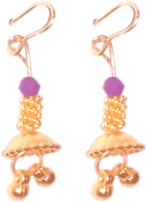 Traditional gold plated bali for daily wear girls, Ring bali ,latkan bali Alloy Stud Earring